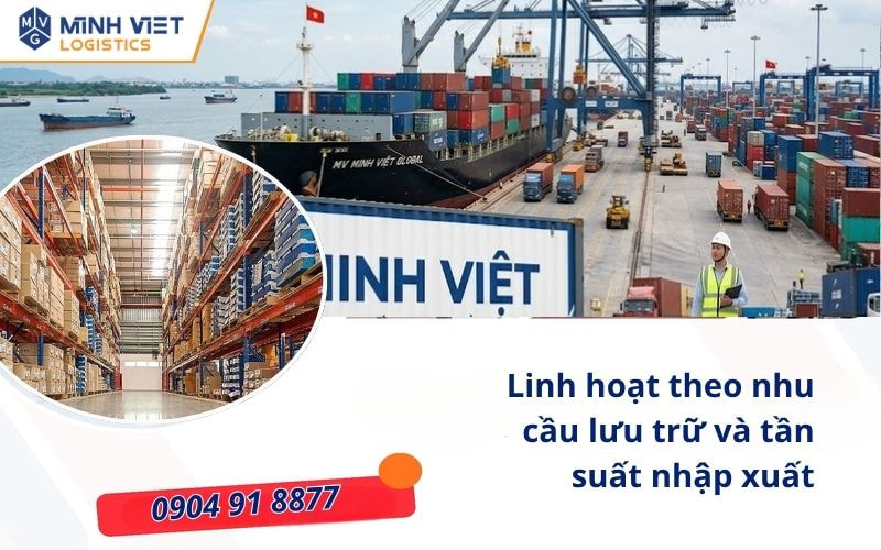 Linh hoạt theo nhu cầu lưu trữ và tần suất nhập xuất